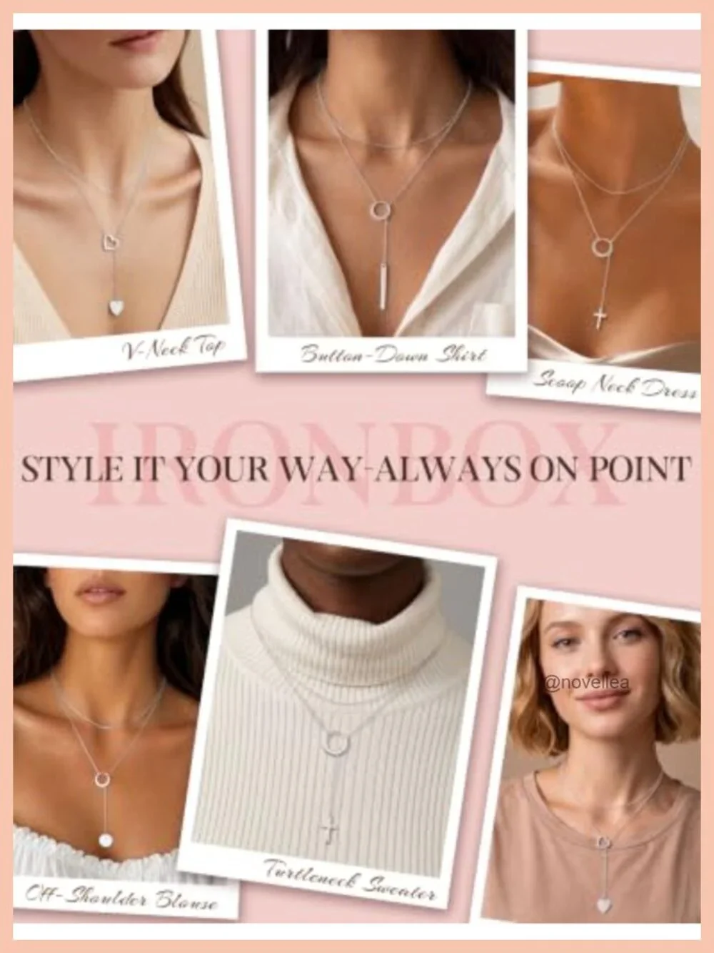 Trendy Y Shape Lariat Necklace Set for Women, 14K Gold Plated Layered Pendant